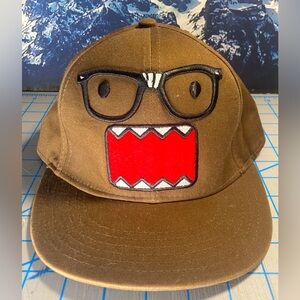 DOMO Kun Hat SnapBack Fuzzy Y2K